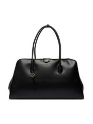 Calvin Klein Torebka Emblem Trio Large Work Bag LV04F3368G Czarny. Czarne shopper Calvin Klein, bez wzorów, ze skóry, bez dodatków. Za 799.99 zł.