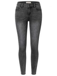 Timezone Dżinsy "Aleena" - Slim fit - w kolorze antracytowym rozmiar: W29/L30. Czarne jeansy Timezone, l, z aplikacjami. Za 66.00 zł.
