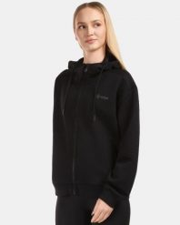 Damska bawełna bluza z kapturem Kilpi BAYA-W. Czarne bluzy Kilpi, bez wzorów, z bawełny, z kapturem. Za 422.05 zł.