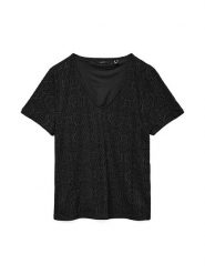 Vero Moda Bluzka w kolorze czarnym rozmiar: M. Czarne bluzki Vero Moda, m, bez wzorów, bez kołnierzyka, bez ramiączek. Za 48.39 zł.