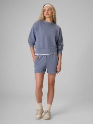 4F Spodenki dresowe damskie - denim S. Niebieskie szorty 4f, bez wzorów, z denimu. Za 89.99 zł.