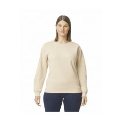 Bluza z okrągłym dekoltem Gildan Midweight Softstyle. Brązowe bluzy sportowe GILDAN, s, bez wzorów, z bawełny, bez kaptura. Za 125.00 zł.