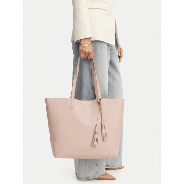 Torebka JENNY. Czerwone shopper Jenny, bez wzorów, bez dodatków. Za 159.99 zł.