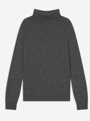 Perfect Cashmere Kaszmirowy golf "Carrick" w kolorze antracytowym rozmiar: L. Czarne golfy Perfect Cashmere, l, bez wzorów, z kaszmiru, bez ramiączek. Za 413.99 zł.