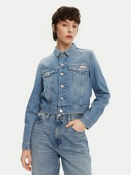 Calvin Klein Jeans Kurtka jeansowa 90's J20J225184 Niebieski Regular Fit. Niebieskie kurtki Calvin Klein Jeans, s, bez wzorów, z bawełny, bez kaptura. Za 319.99 zł.