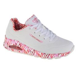 Buty sportowe damskie Skechers Uno Loving Love. Białe obuwie sportowe Skechers, bez zapięcia, trekkingowe, Skechers Sport. Za 369.99 zł.