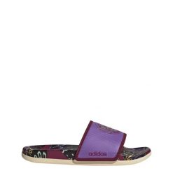 Klapki Adilette Komfort. Czerwone klapki Adidas, bez wzorów, bez obcasa. Za 199.00 zł.
