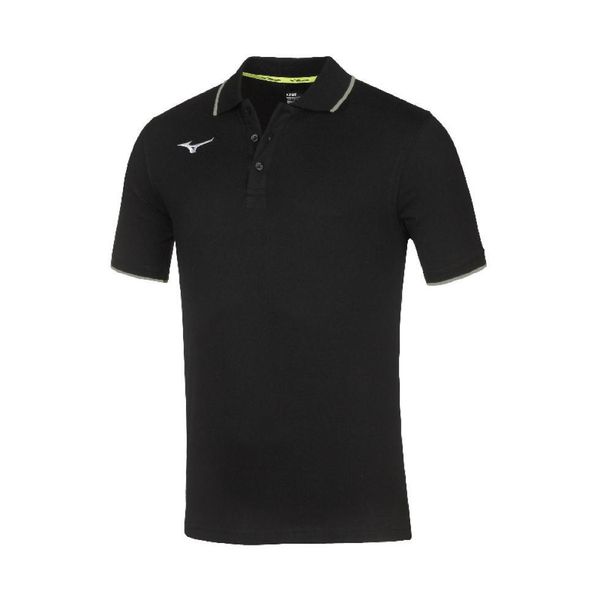 Polo Mizuno Team. Czarne koszulki polo Mizuno, l, bez wzorów, z materiału, bez kołnierzyka, bez ramiączek. Za 158.50 zł.