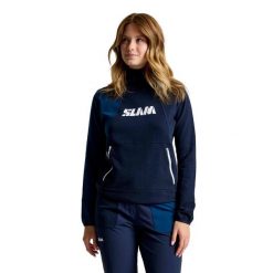 Bluza Slam Graphic Ws Hoodie Damskie. Niebieskie bluzy SLAM, l, bez wzorów, z bawełny, z kapturem. Za 566.99 zł.