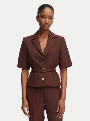Rinascimento Marynarka CFC0129421003 Brązowy Regular Fit. Brązowe marynarki i żakiety Rinascimento, xl, bez wzorów, z syntetyku. Za 654.99 zł.