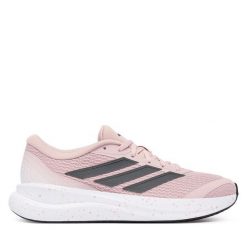Buty do biegania adidas. Czerwone obuwie sportowe Adidas, bez zapięcia, do biegania. Za 259.99 zł.