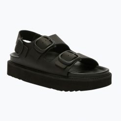 Sandały damskie Scholl Blake 2 Straps. Czarne sandały Scholl, bez wzorów, bez obcasa, bez zapięcia. Za 589.99 zł.