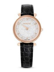 Swarovski Zegarek kwarcowy w kolorze różowozłoto-czarno-białym rozmiar: onesize. Czarne, analogowe zegarki SWAROVSKI, ze stali. Za 543.90 zł.