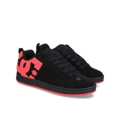 Buty dc-shoes czarne skórzane sportowe. Czarne obuwie sportowe DC Shoes, ze skóry, bez zapięcia. Za 369.99 zł.