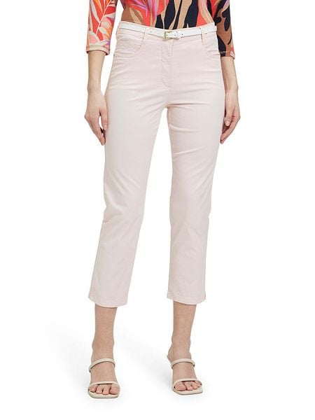 Betty Barclay Spodnie chino w kolorze jasnoróżowym rozmiar: 36. Różowe spodnie materiałowe Betty Barclay, na co dzień, z aplikacjami, ze skóry, z podwyższonym stanem. Za 114.44 zł.