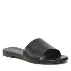 Klapki Lasocki. Czarne klapki Lasocki, bez wzorów, bez obcasa. Za 99.99 zł.