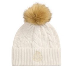 Czapka LAUREN RALPH LAUREN. Białe czapki Lauren Ralph Lauren, bez wzorów. Za 379.99 zł.