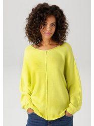 Aniston Sweter w kolorze żółtym rozmiar: 44. Żółte swetry Aniston, bez wzorów, bez ramiączek. Za 52.67 zł.