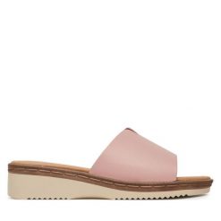 Klapki Clara Barson. Czerwone klapki Clara Barson, bez wzorów, bez obcasa. Za 63.99 zł.