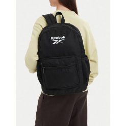 Plecak Reebok. Czarne plecaki Reebok, bez wzorów. Za 99.99 zł.