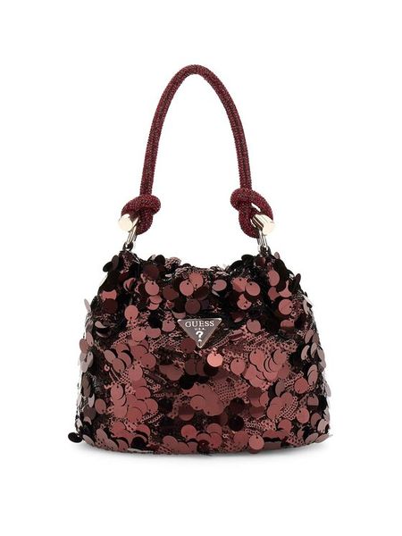 Guess Torebka HWEG95 38750 Bordowy. Czerwone torebki klasyczne Guess, z aplikacjami, z syntetyku, bez dodatków. Za 439.99 zł.