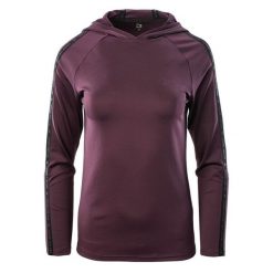 Bluza damska z kapturem IQ Boyna WMNS - purpurowa, Rozmiar S. Fioletowe bluzy IQ, s, bez wzorów, z elastanu, z kapturem. Za 54.99 zł.