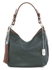 Anna Morellini Skórzana torebka "Fiorella" w kolorze ciemnozielonym - 30 x 27 x 9 cm rozmiar: onesize. Zielone torby na ramię Anna Morellini, bez wzorów, z materiału, na ramię, bez dodatków. Za 304.99 zł.
