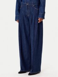 Guess Jeans Jeansy W5BA2U D002A Granatowy Wide Leg. Niebieskie jeansy Guess Jeans, z aplikacjami. Za 439.99 zł.