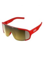 POC Okulary rowerowe "Aspire" w kolorze złoto-czerwonym rozmiar: onesize. Czerwone okulary przeciwsłoneczne POC, bez wzorów, z tworzywa sztucznego, sportowe. Za 364.95 zł.