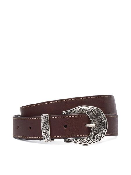 Guess Pasek BW9482 P6330 Brązowy. Brązowe paski Guess, z aplikacjami, ze skóry. Za 324.99 zł.
