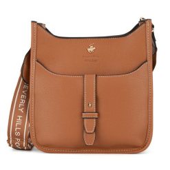 Torebka Beverly Hills Polo Club. Brązowe listonoszki Beverly Hills Polo Club, bez wzorów, bez dodatków. Za 179.99 zł.