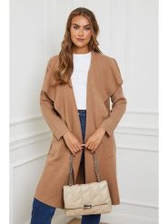 Soft Cashmere Kardigan w kolorze jasnobrązowym rozmiar: 38/40. Brązowe kardigany Soft Cashmere, bez wzorów, z kaszmiru. Za 210.95 zł.