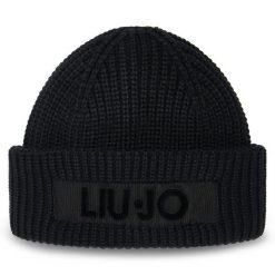 Czapka Liu Jo. Czarne czapki Liu Jo, bez wzorów. Za 179.99 zł.