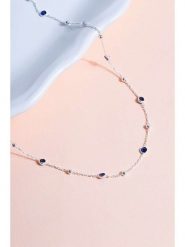 Lodie Silver Srebrny naszyjnik z cyrkoniami - dł. 43 cm rozmiar: onesize. Niebieskie naszyjniki Lodie Silver, z cyrkonią, srebrne. Za 100.99 zł.