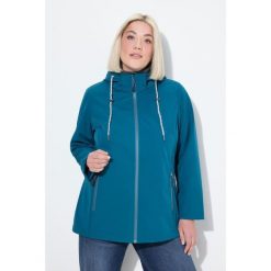 Damskie Kurtka softshell HYPRAR hydrofobowa kieszenie na zamek. Niebieskie kurtki sportowe Ulla Popken, plus size, bez wzorów, z elastanu, bez kaptura, trekkingowe. Za 480.99 zł.