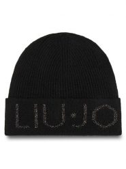 Liu Jo Czapka 2F5020 M0300 Czarny. Czarne czapki Liu Jo, bez wzorów, z materiału. Za 199.99 zł.