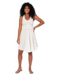 Aller Simplement Sukienka w kolorze białym rozmiar: 38/40. Białe sukienki Aller Simplement, bez wzorów, z bawełny, sportowe, bez kołnierzyka, bez ramiączek, mini, sportowe. Za 78.99 zł.