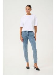 Kaffe Dżinsy - Slim fit - w kolorze błękitnym rozmiar: 40. Niebieskie jeansy Kaffe, bez wzorów, z podwyższonym stanem. Za 162.87 zł.