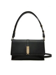 Tommy Hilfiger Torebka AW0AW16893 Czarny. Czarne torebki klasyczne TOMMY HILFIGER, bez wzorów, ze skóry, bez dodatków. Za 329.99 zł.
