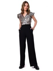 Stylove Spodnie w kolorze czarnym rozmiar: XL. Czarne spodnie materiałowe Stylove, na co dzień, xl, bez wzorów, z materiału. Za 145.26 zł.