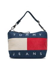 Tommy Jeans Torebka Tjw Archive Denim Shoulder Bag AW0AW18213 Niebieski. Niebieskie torebki klasyczne Tommy Jeans, bez wzorów, z denimu, bez dodatków. Za 469.99 zł.