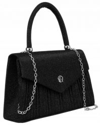 Kopertówka elegancka Rovicky R-XS003 czarna. Czarne kopertówki ROVICKY, bez wzorów, na ramię, bez dodatków. Za 40.00 zł.