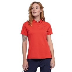 Koszulka polo damska Schöffel Circ Tauron. Czerwone koszulki polo Schöffel, bez wzorów, bez kołnierzyka, bez ramiączek. Za 269.99 zł.
