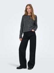 JDY Kardigan "Honey" w kolorze szarym rozmiar: XL. Szare kardigany JDY, xl, bez wzorów. Za 87.19 zł.