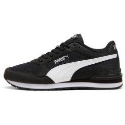 Buty sportowe Puma St Runner V4 Mesh. Czarne obuwie sportowe Puma, z gumy, bez zapięcia, trekkingowe. Za 275.00 zł.