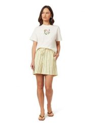 Scotch & Soda Koszulka w kolorze kremowym rozmiar: M. Brązowe bluzki Scotch & Soda, m, bez wzorów, z bawełny, bez kołnierzyka, bez ramiączek. Za 101.23 zł.