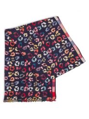 Marie Lund Szalik Kobiety wiskoza niebieski|wielokolorowy, ONE SIZE. Niebieskie szaliki Marie Lund, bez wzorów, z tkaniny, eleganckie. Za 99.95 zł.