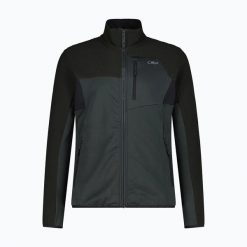 Bluza rozpinana CMP Glimra. Czarne bluzy sportowe CMP, l, bez wzorów, z elastanu, bez kaptura. Za 279.99 zł.
