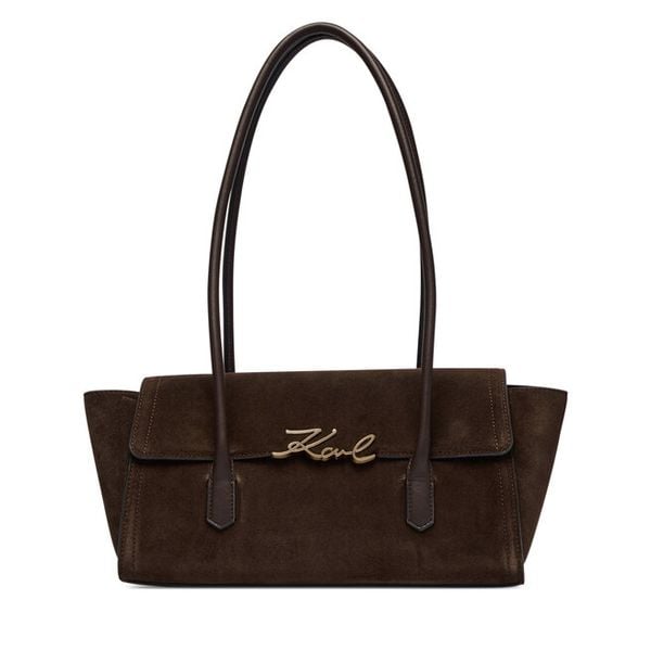Torebka KARL LAGERFELD. Brązowe torebki klasyczne KARL LAGERFELD, bez wzorów, bez dodatków. Za 1,299.00 zł.