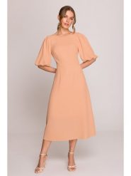 Stylove Sukienka w kolorze pomarańczowym rozmiar: S. Pomarańczowe sukienki Stylove, s, bez wzorów, bez kołnierzyka, bez ramiączek, midi. Za 269.95 zł.